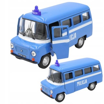 RESORAK AUTO MODEL METALOWY WELLY NYSA 522 Milicja 1:34 DLA CHŁOPCÓW