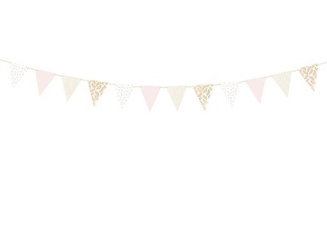 Girlanda flagi pastelowa 12 flag