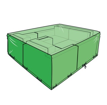 Pokrowiec ogrodowy plandeka na zestaw 160x160x70
