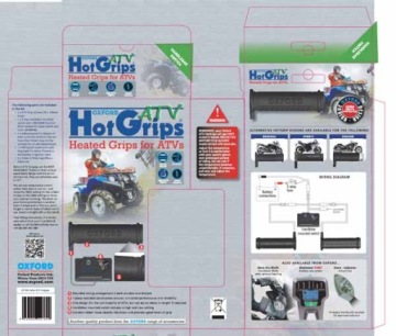 MANETKI PODGRZEWANE ESSENTIAL ATV/QUAD Z PANELEM STERUJĄCYM DO KIEROWNICY 2