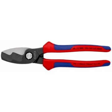 KNIPEX 95 12 200 Ножницы для кабеля с двойным лезвием