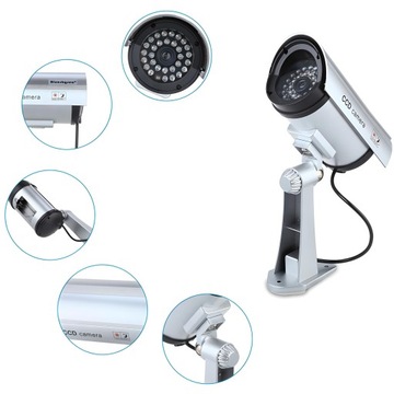 KAMERA ATRAPA IR LED KAMERY ZEWNĘTRZNA Z DIODĄ