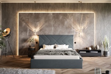 VIANO SLIM мягкая кровать+контейнер 160x200