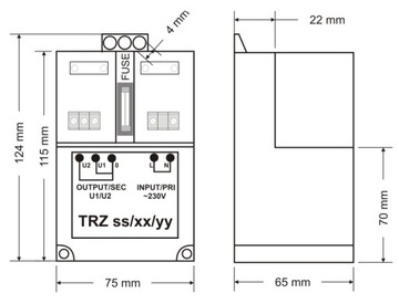 Трансформатор TRZ 40ВА/16В/18В AWT468 Pulsar