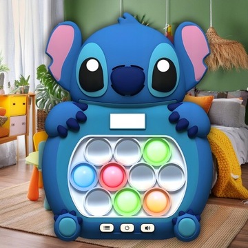 STITCH POP IT АНТИСТРЕСС ЭЛЕКТРИЧЕСКАЯ ИГРА НАВЫКОВ STITCH BLUE