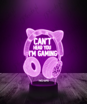 Настольная лампа 3D Статуя игровых наушников