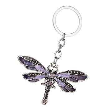 Crystal Butterfly Key Chain Rhinestone Pendant Key