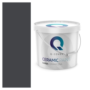 FARBA CERAMICZNA CZARNY KOLOR CZARNA CZERŃ GŁĘBOKI MAT 2L