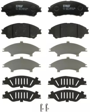 TRW KLOCKI HAMULCOWE PRZÓD GDB3633