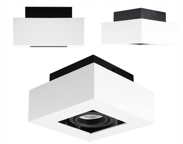 Lampa sufitowa LED oprawa halogenowa GU10 na żarówkę natynkowa spot