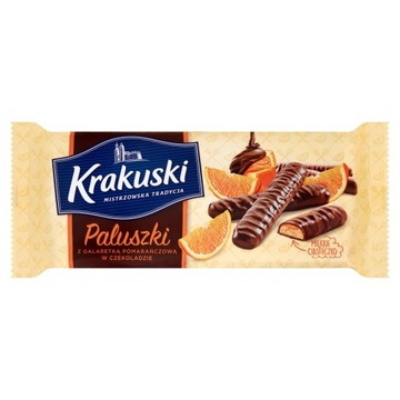 Krakuski Paluszki Pomarańczowe 144g