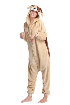 BULDOG Pies Piesek PIŻAMA Kombinezon Strój Kigurumi Onesie L 165-174 cm