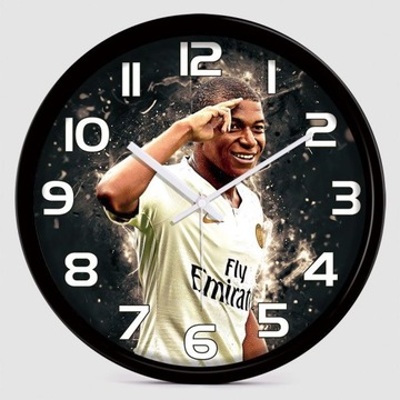 Zegar ścienny piłka nożna Mbappe RONALDO