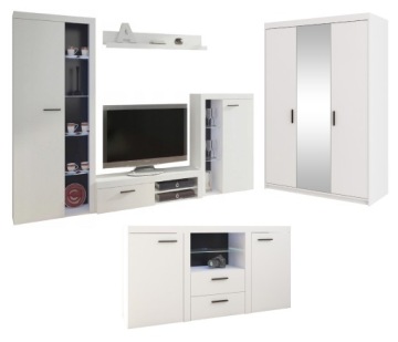 Комплект стенка+комод+шкаф RUMI Lefkas