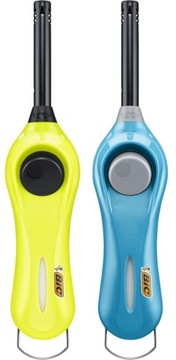 BIC MEGALIGHTER ZAPALNICZKA ZAPALARKA FLUO + MULTI DŁUGA DO ZNICZY x2