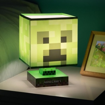 ЛАМПА ICONS MINECRAFT CREEPER, большая 26,6 см, для фанатов Minecraft