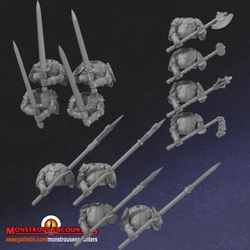 Отряд пеших рыцарей (модульные позы) — чудовищные встречи