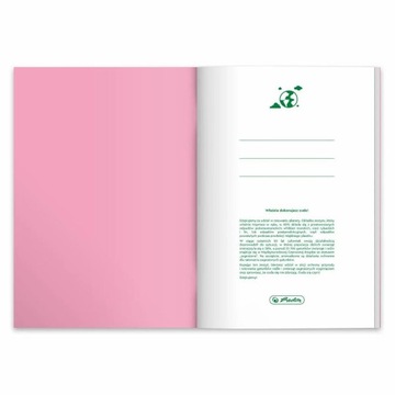Herlitz zeszyt B5 60 kratka Eco PP pastel colors fsc