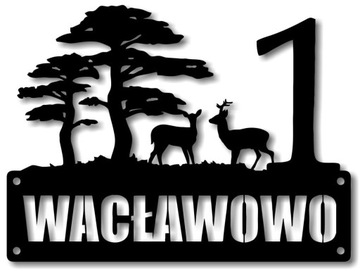 Numer na dom, tablica, szyld.