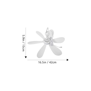Шестилистный потолочный вентилятор Портативный подвесной USB-порт для общежития
