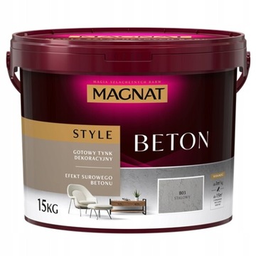 MAGNAT STYLE - BETON 15kg - B03 STALOWY - GOTOWY TYNK DEKORACYJNY