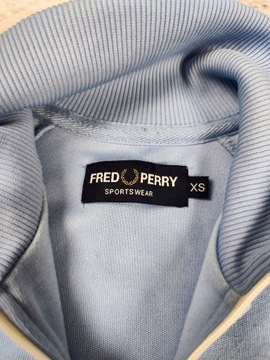 BLUZA FRED PERRY CREWNECK SPELLOUT ROZPINANA 1/4 r. S