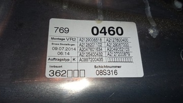 MECHANIZMUS OKNO DVEŘE PŘEDNÍ PRAVÝ MERCEDES W212