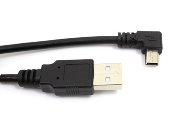 USB -> кабель Mini USB для камеры, изогнутый, 1 м