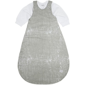 Meyco Baby Fine Lines śpiworek dziecięcy okrągły dwuczęściowy - grey - 50/5