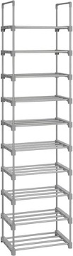 ПОЛКА ДЛЯ ОБУВИ 10 УРОВНЕЙ ЛЕГКАЯ УСТАНОВКА ПОЛКА ШКАФ КНИЖНЫЙ ШКАФ 45x30x174см