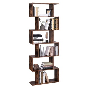 Regał na książki do salonu 190,5cm Loft półki