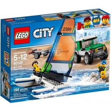LEGO City 60149 Terenówka 4x4 z katamaranem USZKODZONE OPAKOWANIE