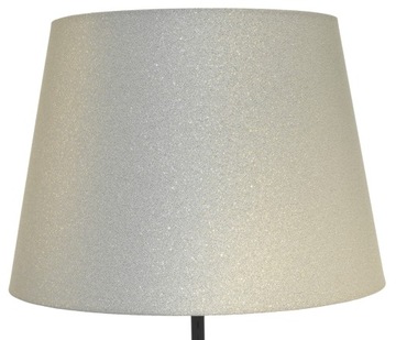 Abażur Do Lamp Klosz Stożek E27 Kremowy Srebrno-Złoty 30x40 H28 ANDRIA