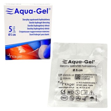 OPATRUNEK HYDROŻELOWY STERYLNY AQUA-GEL OKRĄGŁY Ø 5cm 1szt.