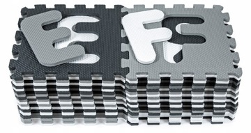РАЗВИВАЮЩИЙ пазл FOAM MAT 175х175 для детей СКЛАДНЫЕ защитные БУКВЫ