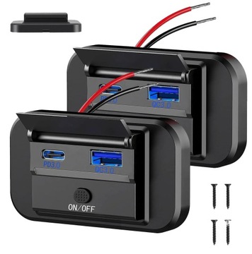 2 АВТОМОБИЛЬНЫХ ЗАРЯДНЫХ УСТРОЙСТВА 2 ЗАРЯДНЫХ РАЗЪЕМА USB QC 3.0