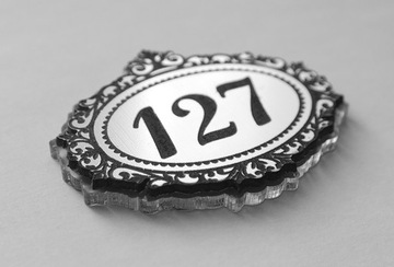 numer NUMEREK NA DRZWI hotel dom klub 6x5 + PLEKSI