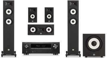 JBL STAGE KINO DOMOWE 5.1 A170 + A120 + A125C + A120P DENON AVR-X1700H DAB