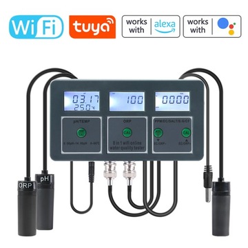 ТЕСТЕР КАЧЕСТВА ВОДЫ 8в1 Tuya WiFi