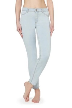 CALZEDONIA spodnie soft touch push-up jeansy damskie rurki S - 36