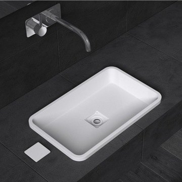 РАКОВИНА VELDMAN WHITE CONGLOMERAT, ПРЕВРАТЕННАЯ В СТОЛЕШНИЦУ ENZO