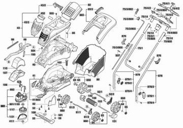 ЭЛЕКТРОДВИГАТЕЛЬ BOSCH ДЛЯ КОСИЛКИ Rotak 37
