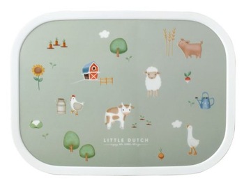 Mepal Lunchbox LITTLE FARM Lunchbox do szkoły + widelczyk ŚNIADANIÓWKA
