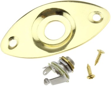 Гнездо для моногитары JACK с накладкой - золотое