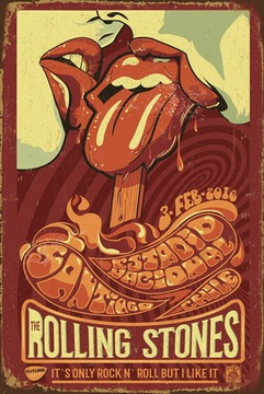 Tablica Ozdobna Blacha The Rolling Stones Old