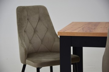 4 мягких кресла-ковша и РАСШИРЯЕМЫЙ стол 80x120/160 CRAFT top.