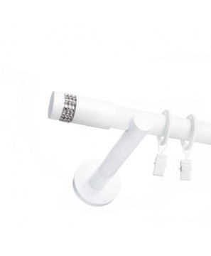 СОВРЕМЕННЫЙ ОДИНАРНЫЙ БЕЛЫЙ КАРДИН, FI 19мм, 300см