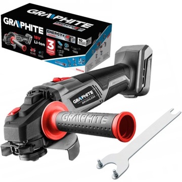 GRAPHITE SZLIFIERKA KĄTOWA AKUMULATOROWA 125mm 18V BEZSZCZOTKOWA 58G026