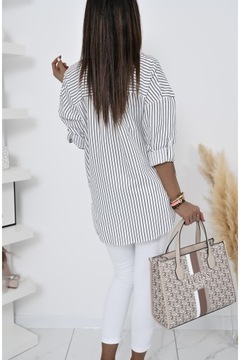 ПОВСЕДНЕВНАЯ РУБАШКА ОВЕРСАЙЗ В ПОЛОСКУ FLAVINE! WZ.1 XXL