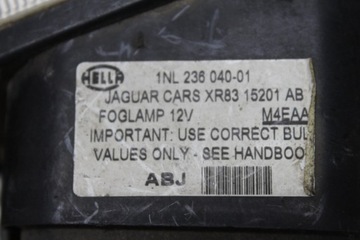 HALOGEN LEVÝ JAGUAR S-TYPE HELLA